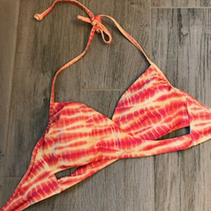 PINK Swimsuit Criss-Cross Top (Never Worn)